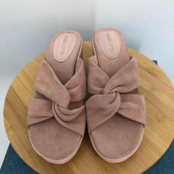 Donald J Pliner Sportique Daisy Shrimp twist  top slide wedge sandals 7.5 - Picture 12 of 16